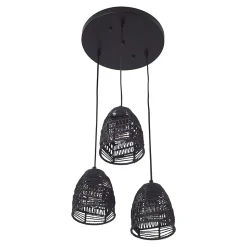 Suspension Andover 3 x E14 noir lux.pro