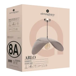 Suspension Arlo argent H128cm - Atmosphera