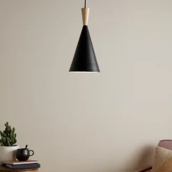 Suspension Arraqis E27 IP20 noir 19cm