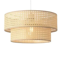 Suspension Ascot E27 40 cm blanc aspect rotin lux.pro