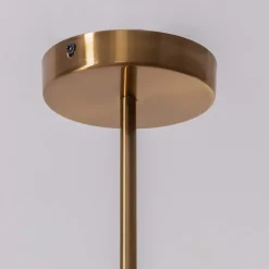 Suspension au fini laiton quatre tiges métalliques - Sagitta