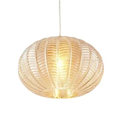 Suspension au verre ambré motifs décoratifs - Melizzo