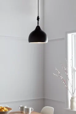 Suspension Aulavik GoodHome E27 noir