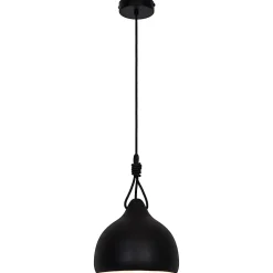 Suspension Aulavik GoodHome E27 noir