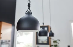 Suspension Aulavik GoodHome E27 noir