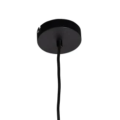 Suspension avec abat-jour en velours paon avec or 50 cm - Combi