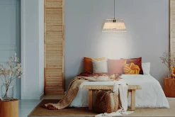 Suspension Bambou Umston Dunalux IP20 E27 40W Ø35 x H.130cm