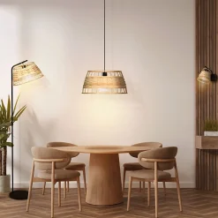 Suspension Bambou Umston Dunalux IP20 E27 40W Ø35 x H.130cm