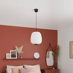 Suspension Bantry E27 15W ⌀35xH.110cm blanc GoodHome