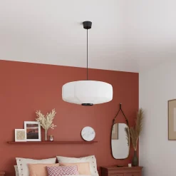 Suspension Bantry E27 15W ⌀65xH.110cm blanc GoodHome