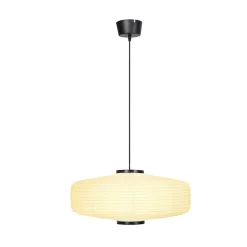 Suspension Bantry E27 15W ⌀65xH.110cm blanc GoodHome