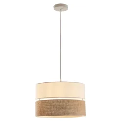 Suspension Barton blanc / effet lin lux.pro