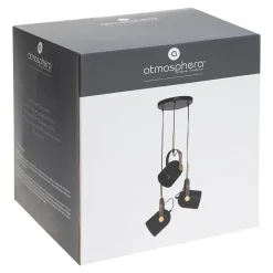 Suspension Bil - métal - noir & doré H83 cm - Atmosphera