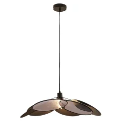 Suspension Blackwood métal / tissu noir lux.pro