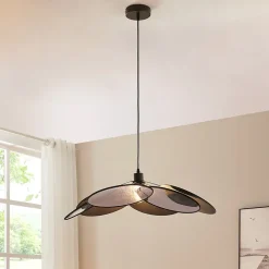 Suspension Blackwood métal / tissu noir lux.pro