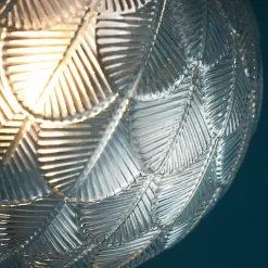 Suspension boule en verre graphique ultra décorative - Aquila