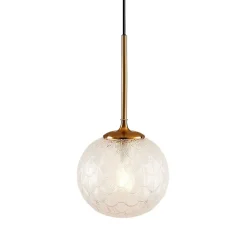 Suspension boule en verre graphique ultra décorative - Aquila