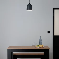 Suspension Calume GoodHome 18cm IP20 E27 noir