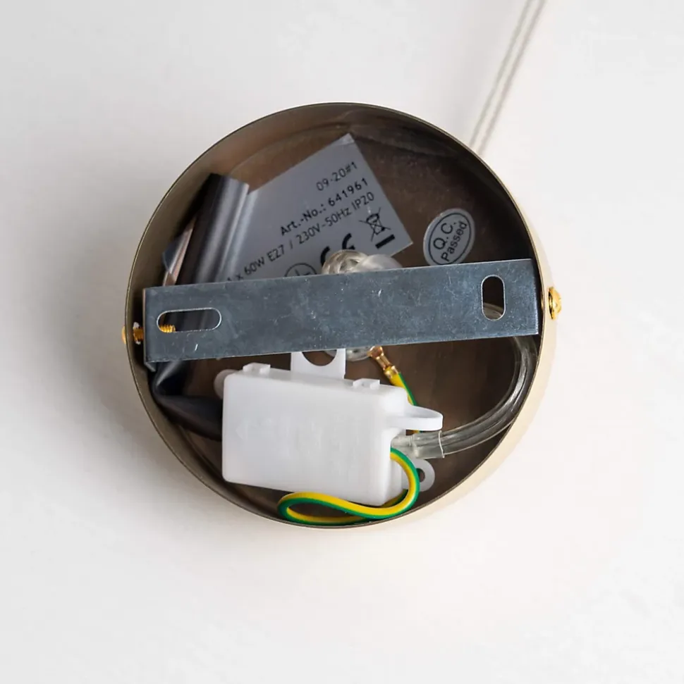 Suspension chic en verre et laiton - Irina