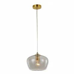 Suspension chic en verre et laiton - Irina