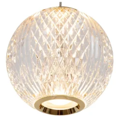 Suspension CINTRA en acrylique avec LED intégré - Transparent - Lucide