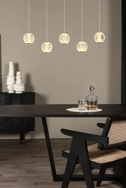 Suspension CINTRA en acrylique avec LED intégré - Transparent - Lucide