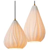 Suspension Cinzia en porcelaine blanc 4 lampes IP20 4 x E27 160W Ø55,5 x 154cm Lucide