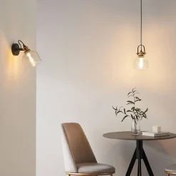 Suspension cloche verre transparent - Vela