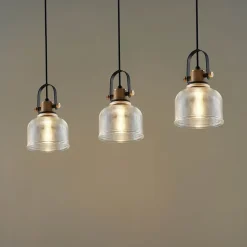 Suspension cloche verre transparent - Vela