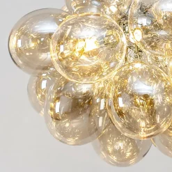 Suspension contemporaine à 17 verres ambrés - Bartali