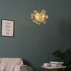 Suspension contemporaine à 17 verres ambrés - Bartali