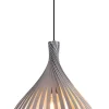Suspension Crozon GoodHome E27 gris foncé