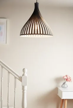 Suspension Crozon GoodHome E27 gris foncé