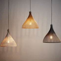 Suspension Crozon GoodHome E27 blanc mat