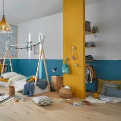 Suspension Crozon GoodHome E27 blanc mat