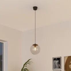 Suspension Dacite E27 28W ⌀28xH.146.5cm noir GoodHome