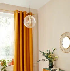 Suspension Dacite GoodHome laiton et transparent E27 IP20