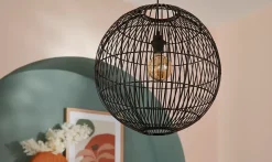 Suspension Dacite GoodHome noir l.48 cm IP20 E27