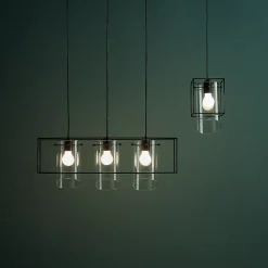 Suspension Daluiz GoodHome E27 noir mat