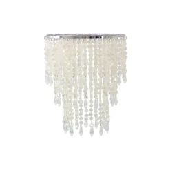 Suspension décorative 'KIRA', lustre moderne en métal et plastique clair/transparent, avec douille E27 et un D: de 22,5 cm