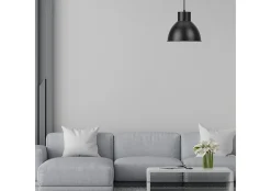 Suspension décorative 1xE27 23W IP20 - Métal noir