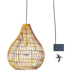 Suspension de jardin en rotin marron solaire Teamson Home