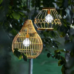 Suspension de jardin en rotin marron solaire Teamson Home
