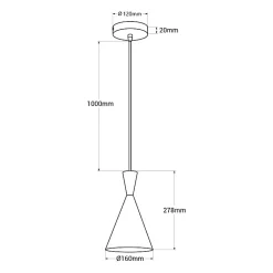 Suspension de Plafond Style Nordique en Aluminium Blanc avec Détails en Bois - Douille E27 pour Salon Salle à Manger.