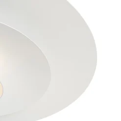 Suspension design blanche avec LED à intensité variable 3 niveaux - Pauline