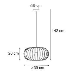 Suspension design en laiton - Johanna