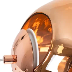 Suspension Design Moderne en Rose avec Abat-jour en Verre Métallisé Irrégulier Douille E27 Melti D360mm