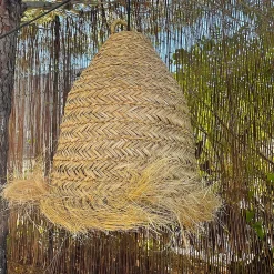 Suspension d'extérieur avec câble ANAFI Beige Fibre naturelle 5m