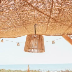 Suspension d'extérieur en bambou rechargeable IP54 900lm Newgarden