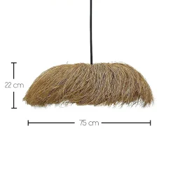 Suspension d'extérieur HAVANA Beige Jute H22 cm